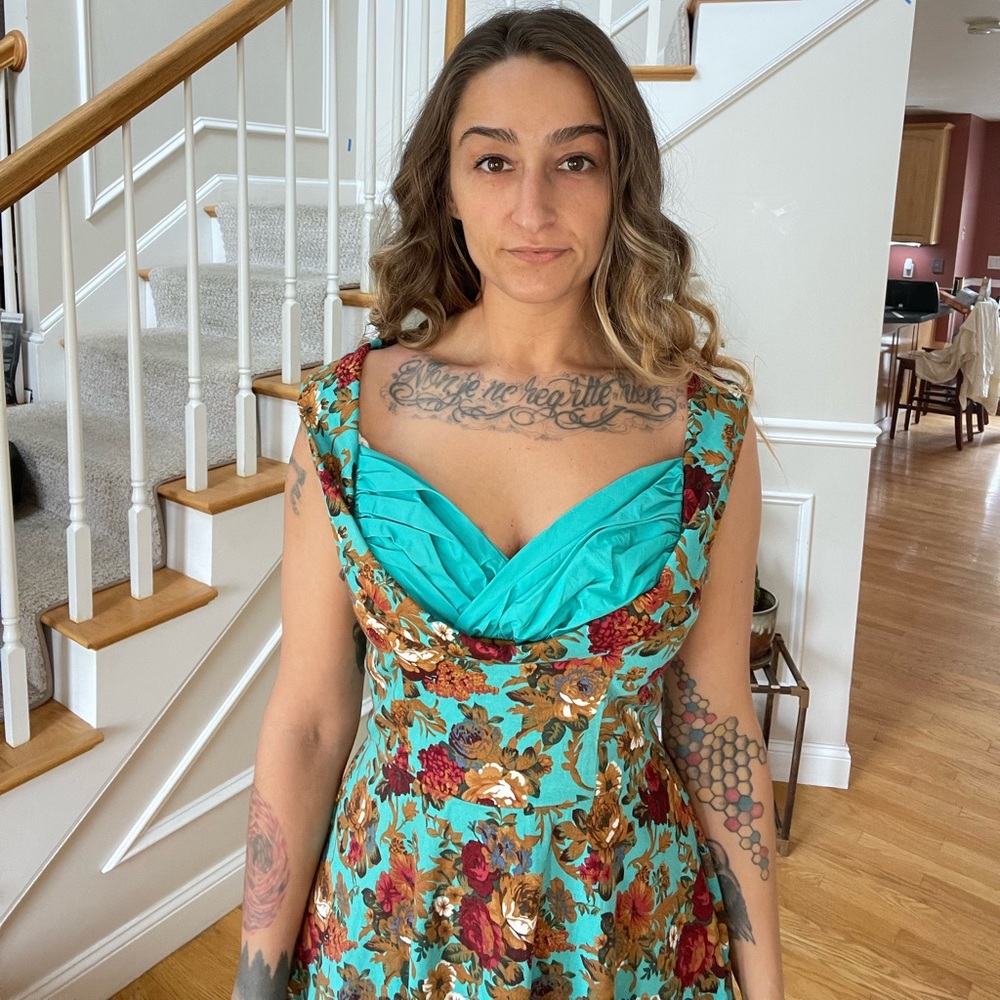 Extremely Well-Made Rockabilly Dress Floral